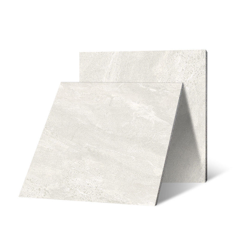 Ladrilhos de piso de porcelana polida cinza claro 600x600 Efeito tridimensional