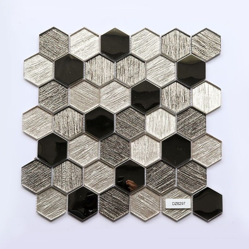 Mosaico de vidro de mosaico hexagon