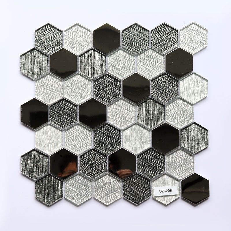 Mosaico de vidro de mosaico hexagon