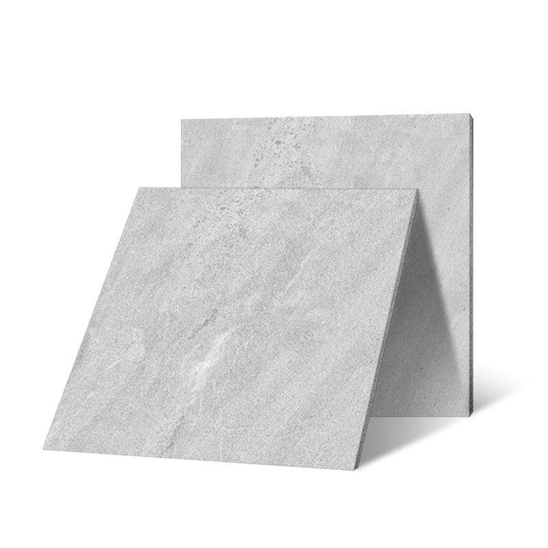 Ladrilhos de piso de porcelana polida cinza claro 600x600 Efeito tridimensional